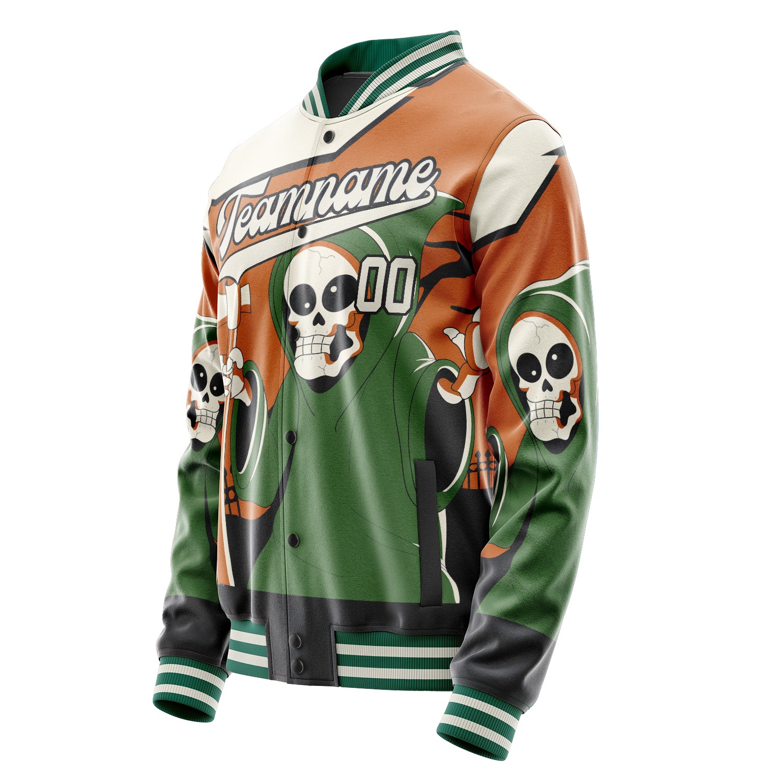 Maßgeschneidertes Grün Halloween Jacke