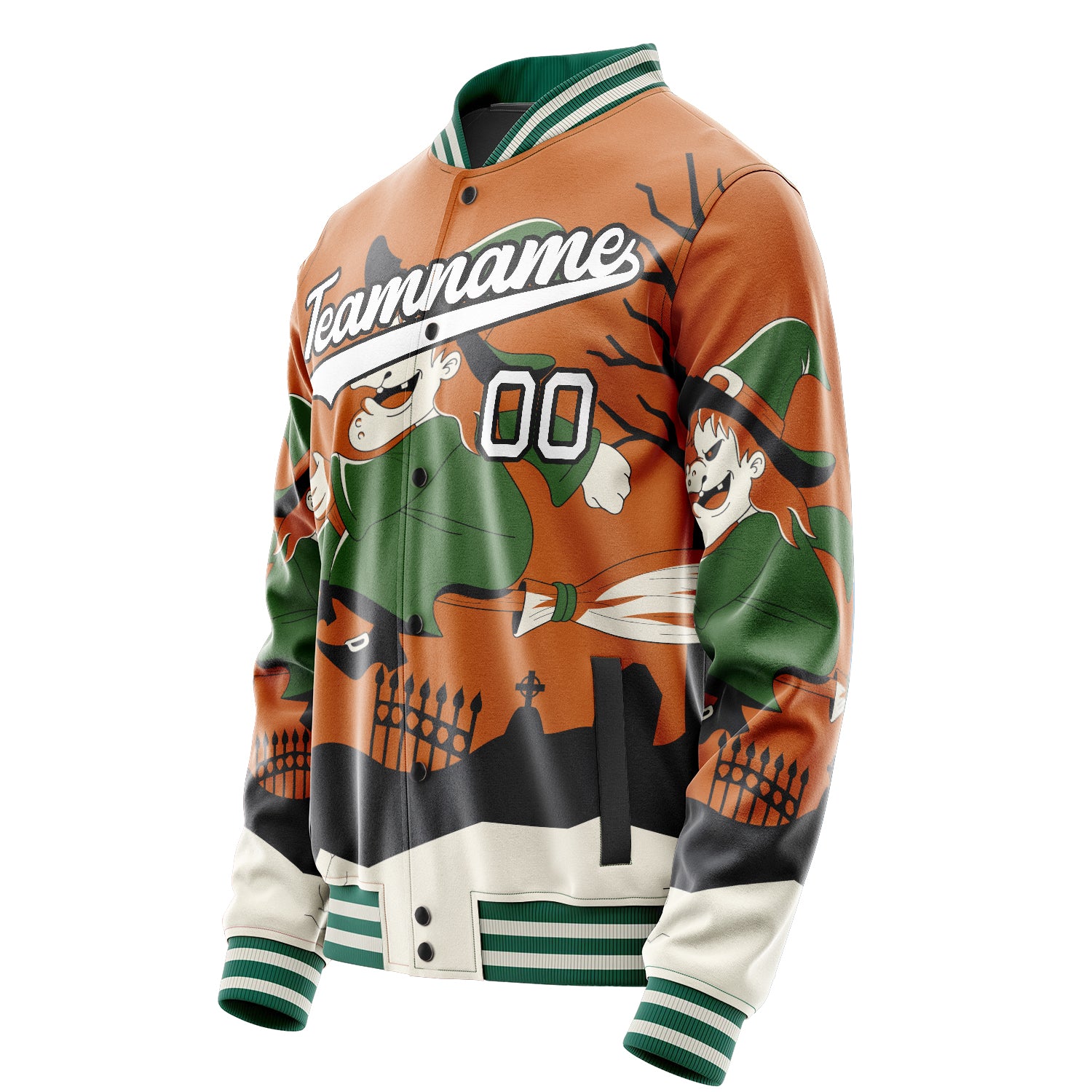 Maßgeschneidertes Braun Halloween Jacke