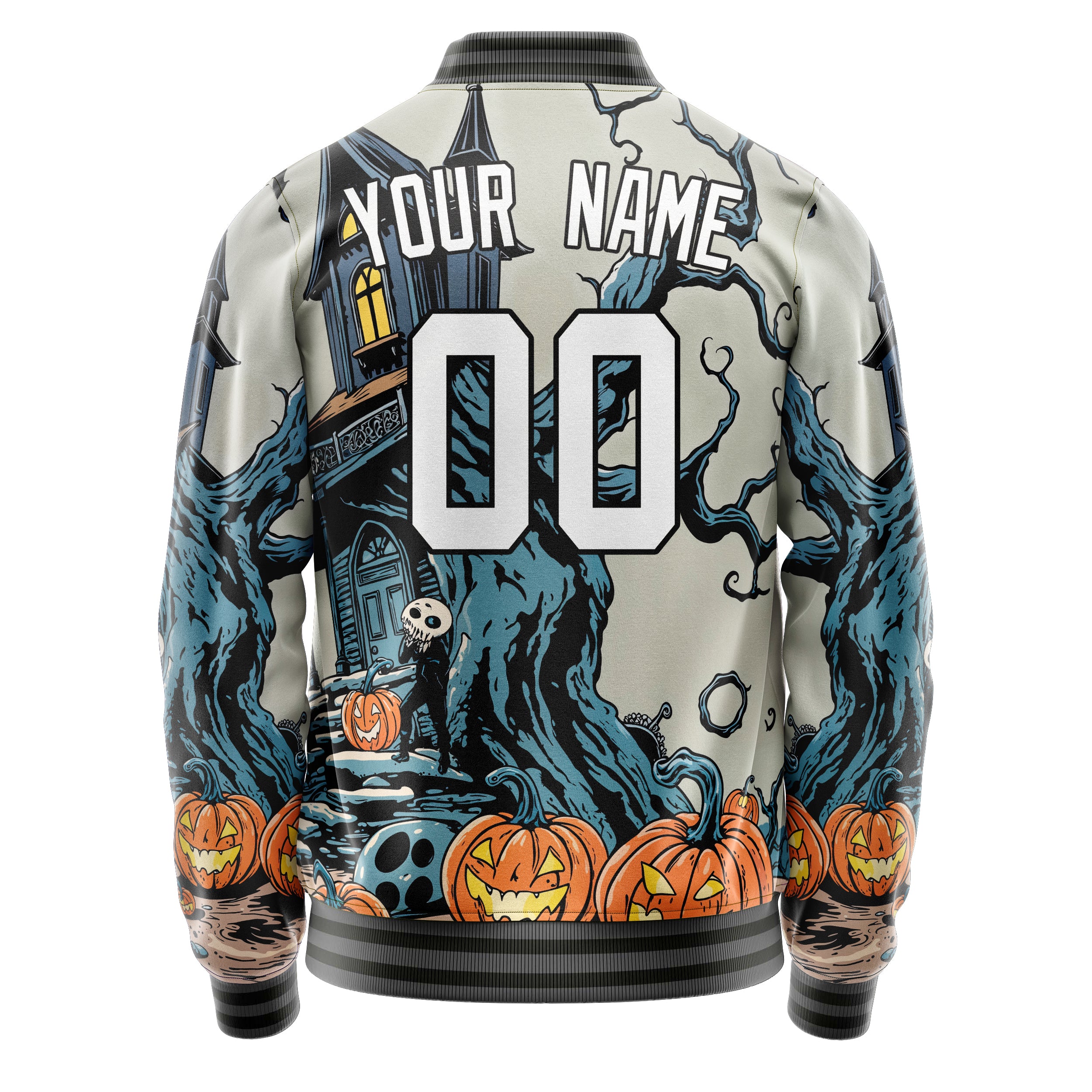Maßgeschneidertes Creme Halloween Jacke