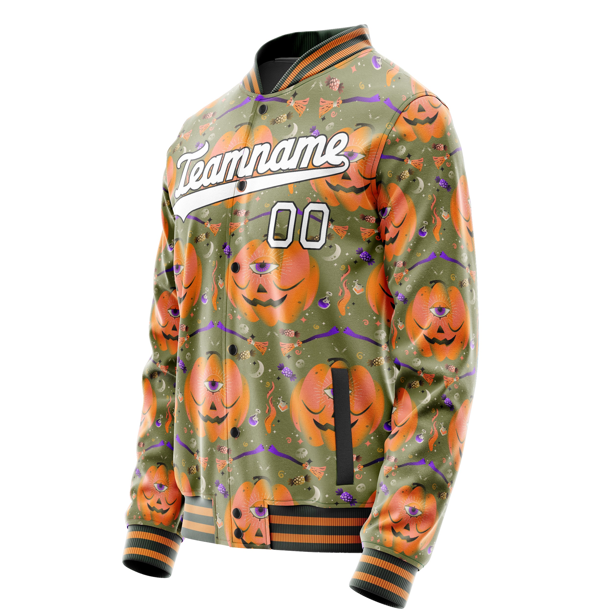 Maßgeschneidertes Grün Halloween Jacke
