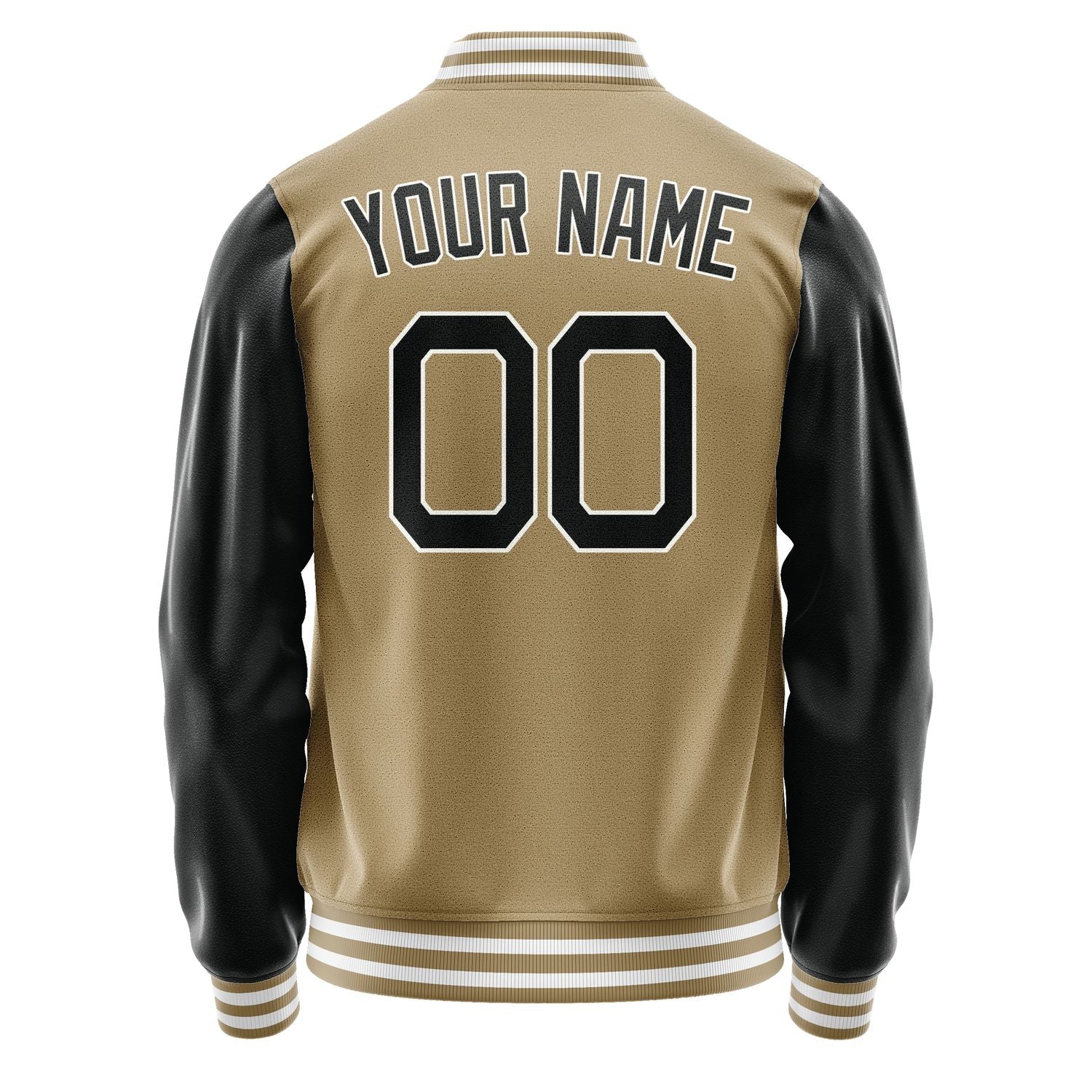 Maßgeschneidertes Hellkhaki Schwarz Jacke JA2525172518B21817