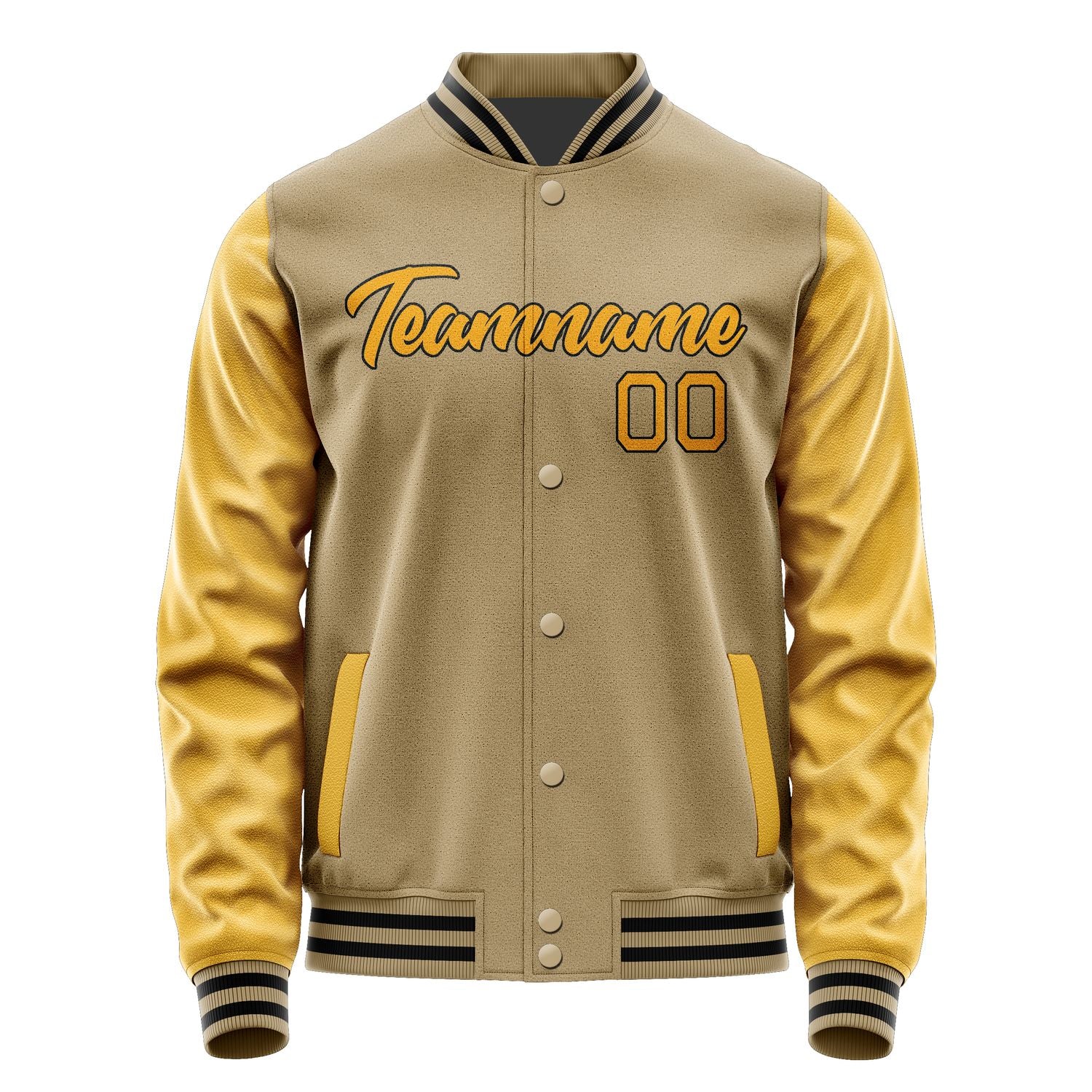 Maßgeschneidertes Hellkhaki Gelb Jacke JA2525192517B21719