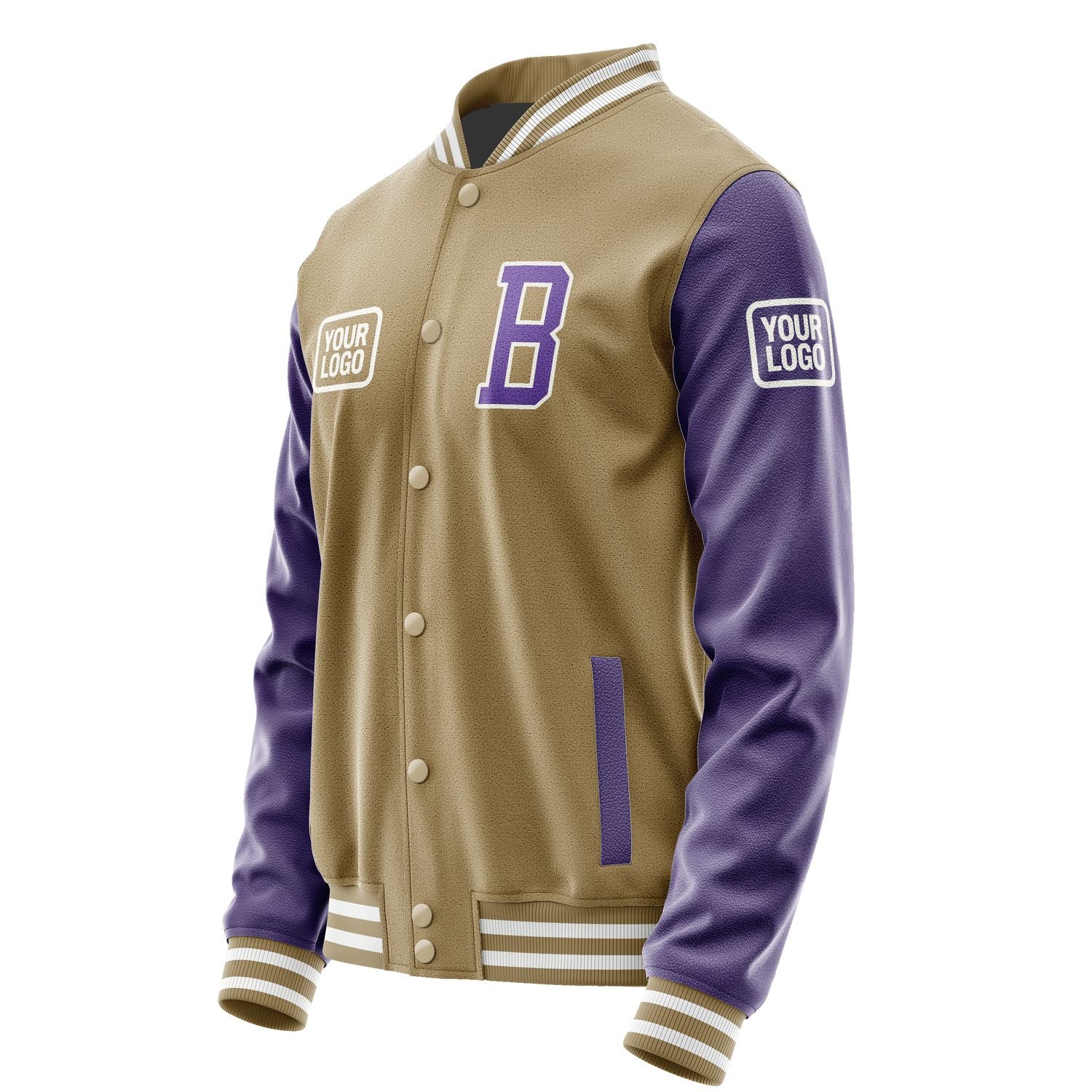 Maßgeschneidertes Hellkhaki Lavendel Jacke JA252523251818232318