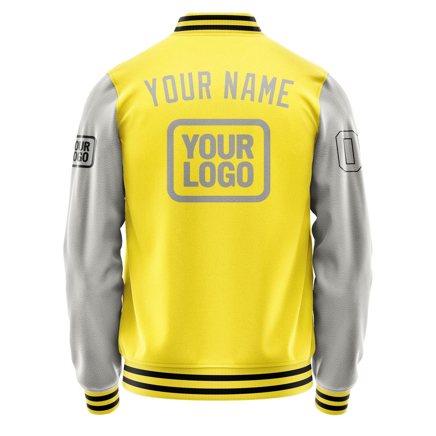 Maßgeschneidertes Blassgelb Grau Jacke JA262604261717040417