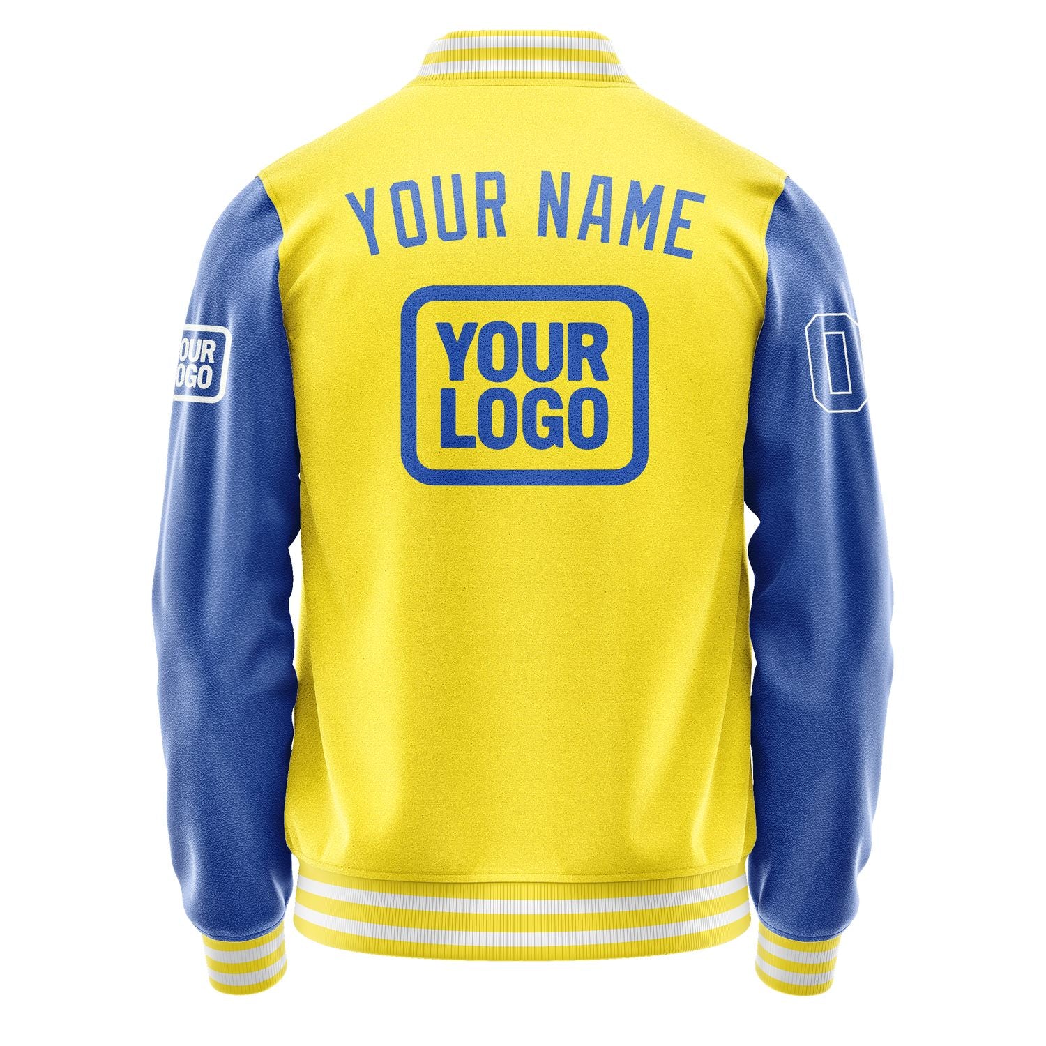 Maßgeschneidertes Blassgelb Himmelblau Jacke JA262609261818090918