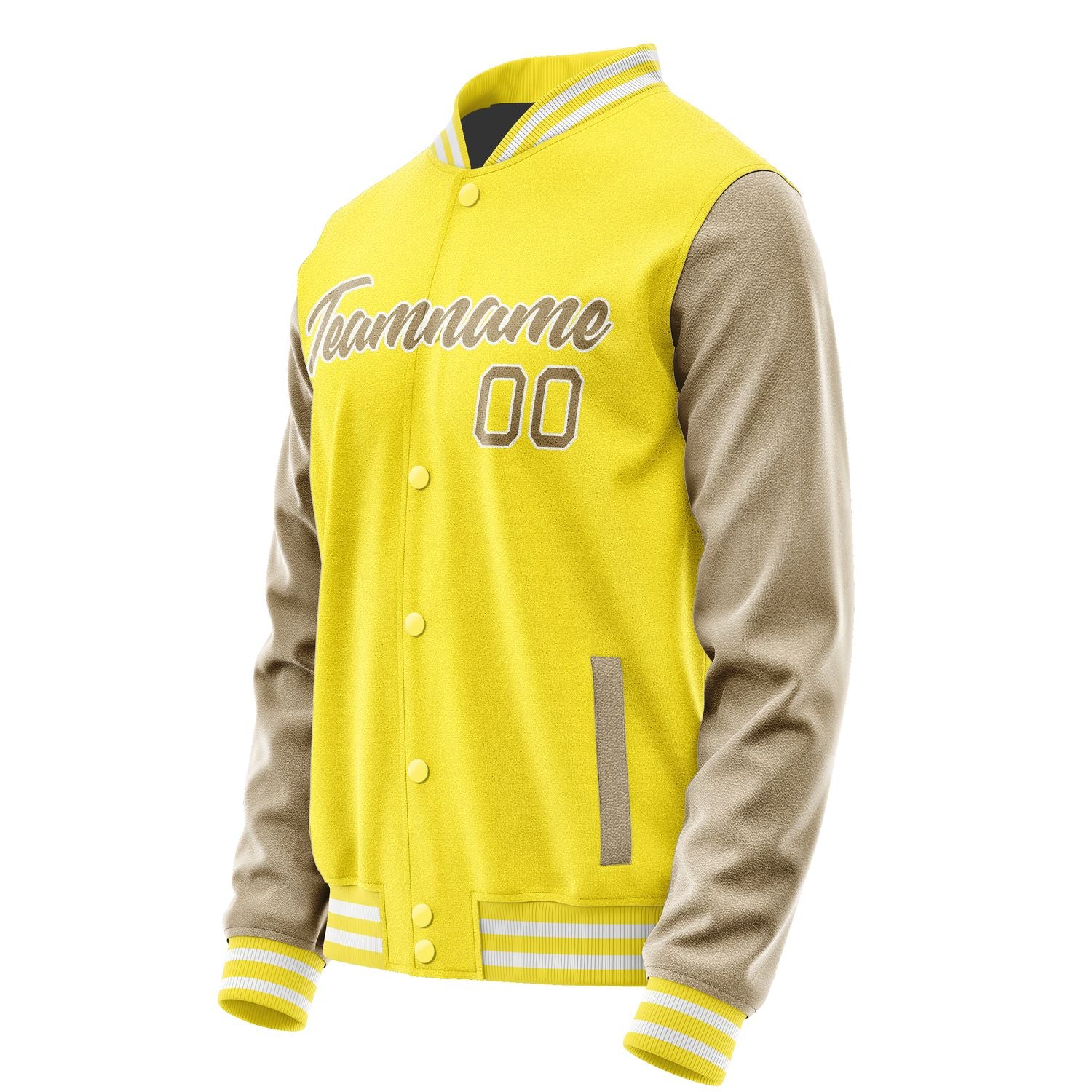 Maßgeschneidertes Blassgelb Hellkhaki Jacke JA2626252618B21825