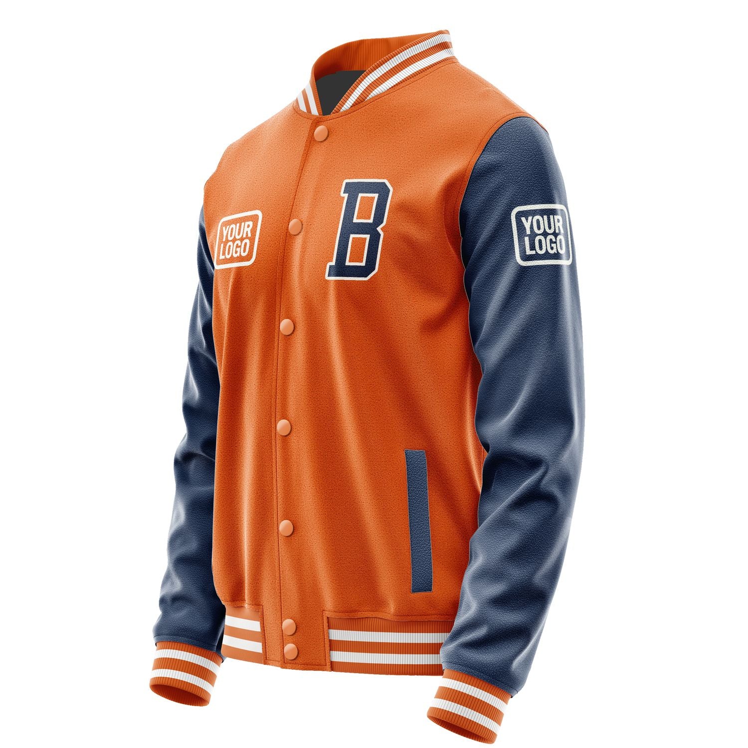 Maßgeschneidertes Orange Marineblau Jacke JA282810281818101018