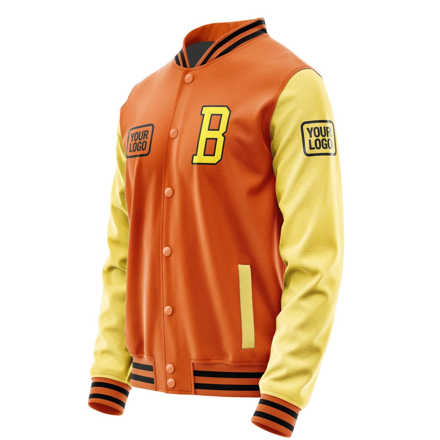 Maßgeschneidertes Orange Blassgelb Jacke JA282826281717262617