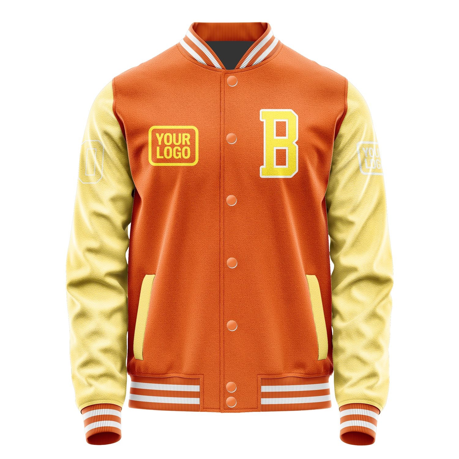 Maßgeschneidertes Orange Blassgelb Jacke JA282826281818262618