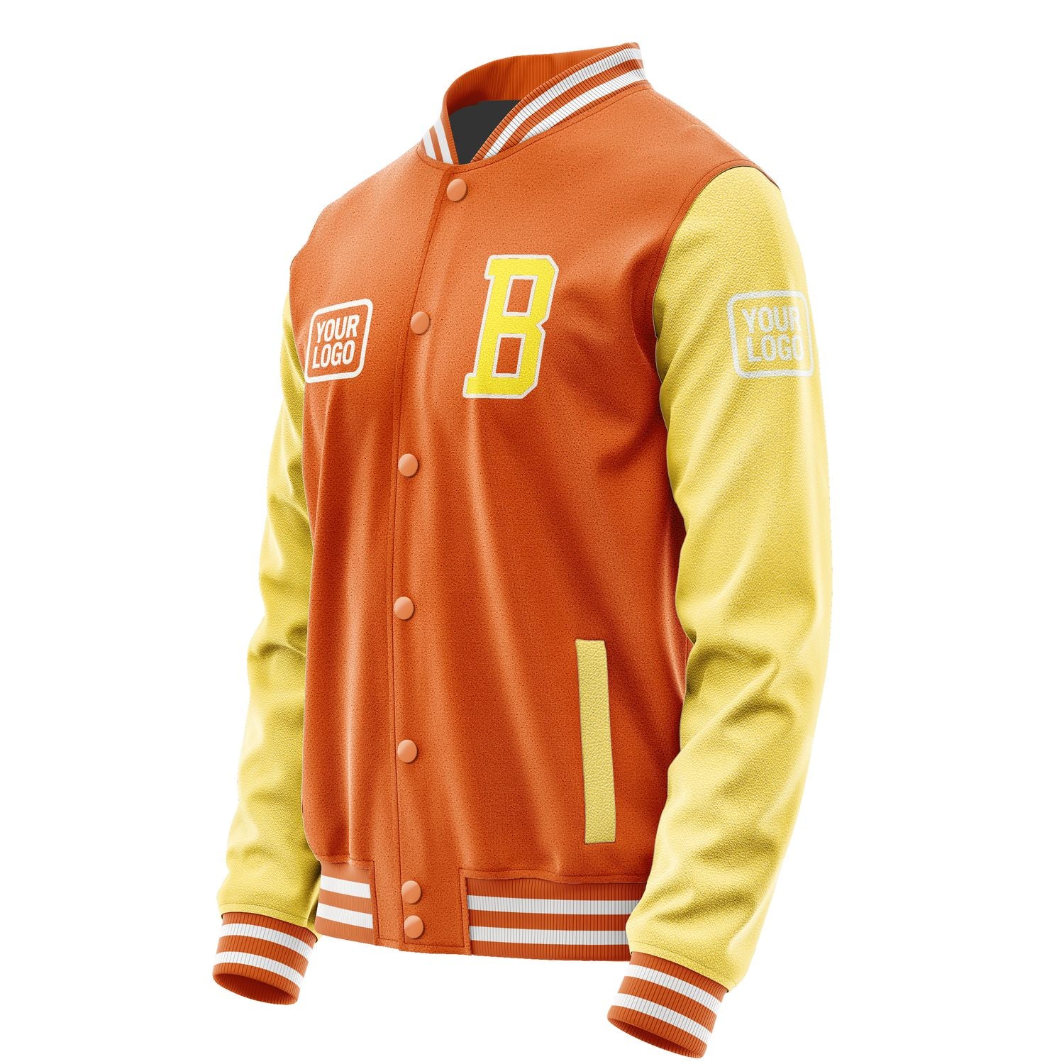 Maßgeschneidertes Orange Blassgelb Jacke JA282826281818262618