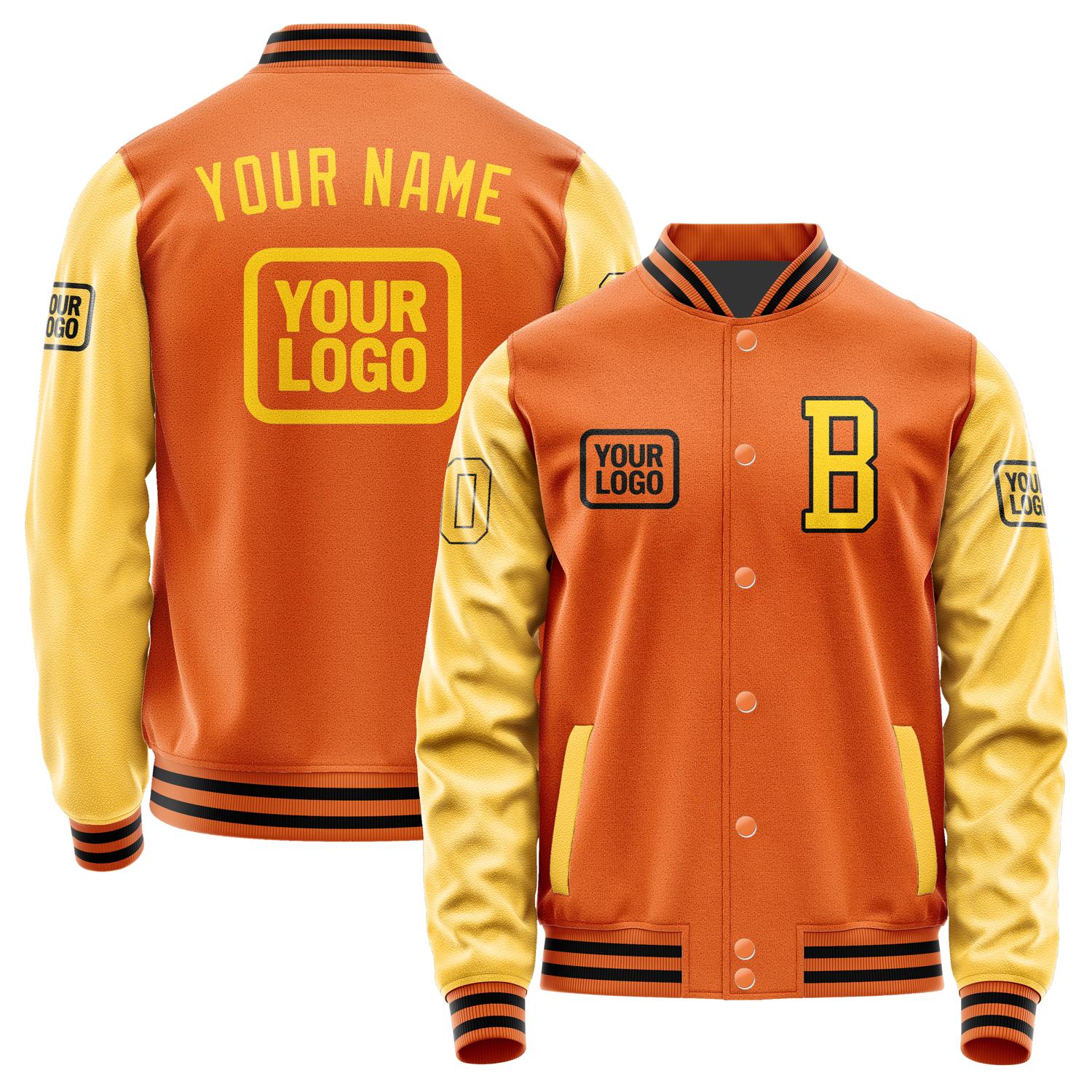 Maßgeschneidertes Orange Gold Jacke JA282830281717303017