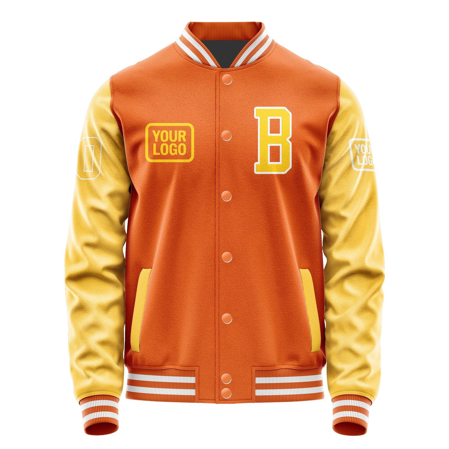 Maßgeschneidertes Orange Gold Jacke JA282830281818303018