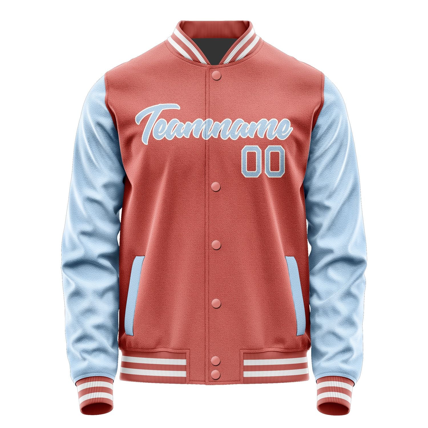 Maßgeschneidertes Kupferrose Hellblau Jacke JA2929082917B21708