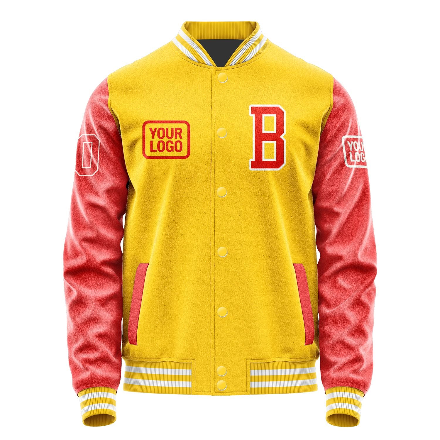 Maßgeschneidertes Gold Orangerot Jacke JA303012301818121218