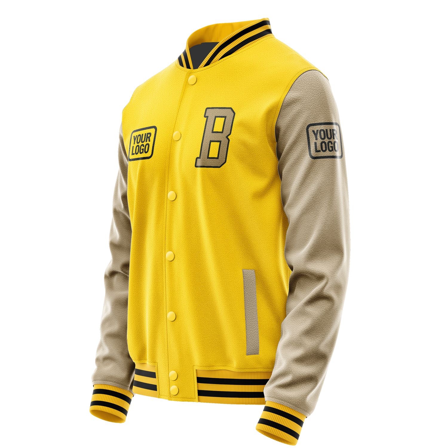 Maßgeschneidertes Gold Hellkhaki Jacke JA303025301717252517