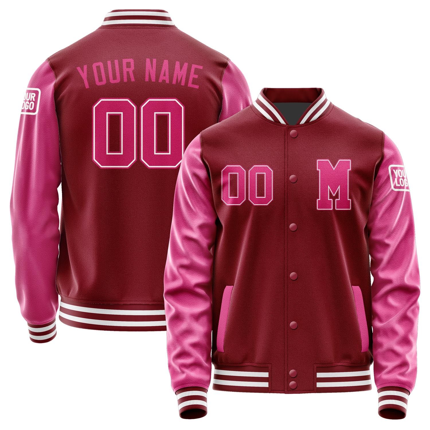 Maßgeschneidertes Karmesinrot Rosarot Jacke JB1515131518131818