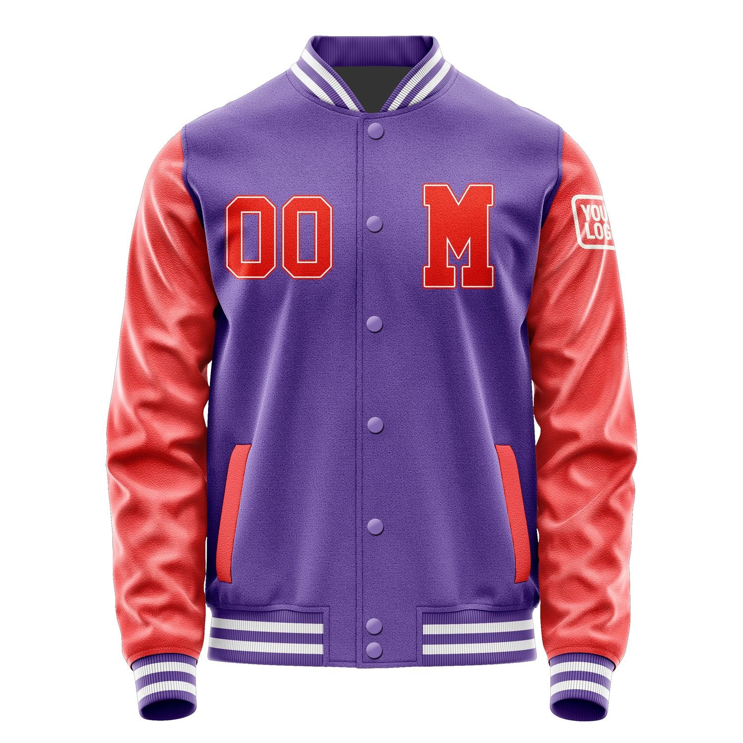 Maßgeschneidertes Lavendel Orangerot Jacke JB2323122318121818