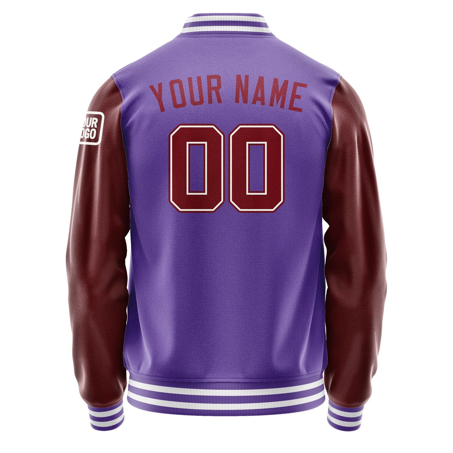 Maßgeschneidertes Lavendel Karmesinrot Jacke JB2323152318151818