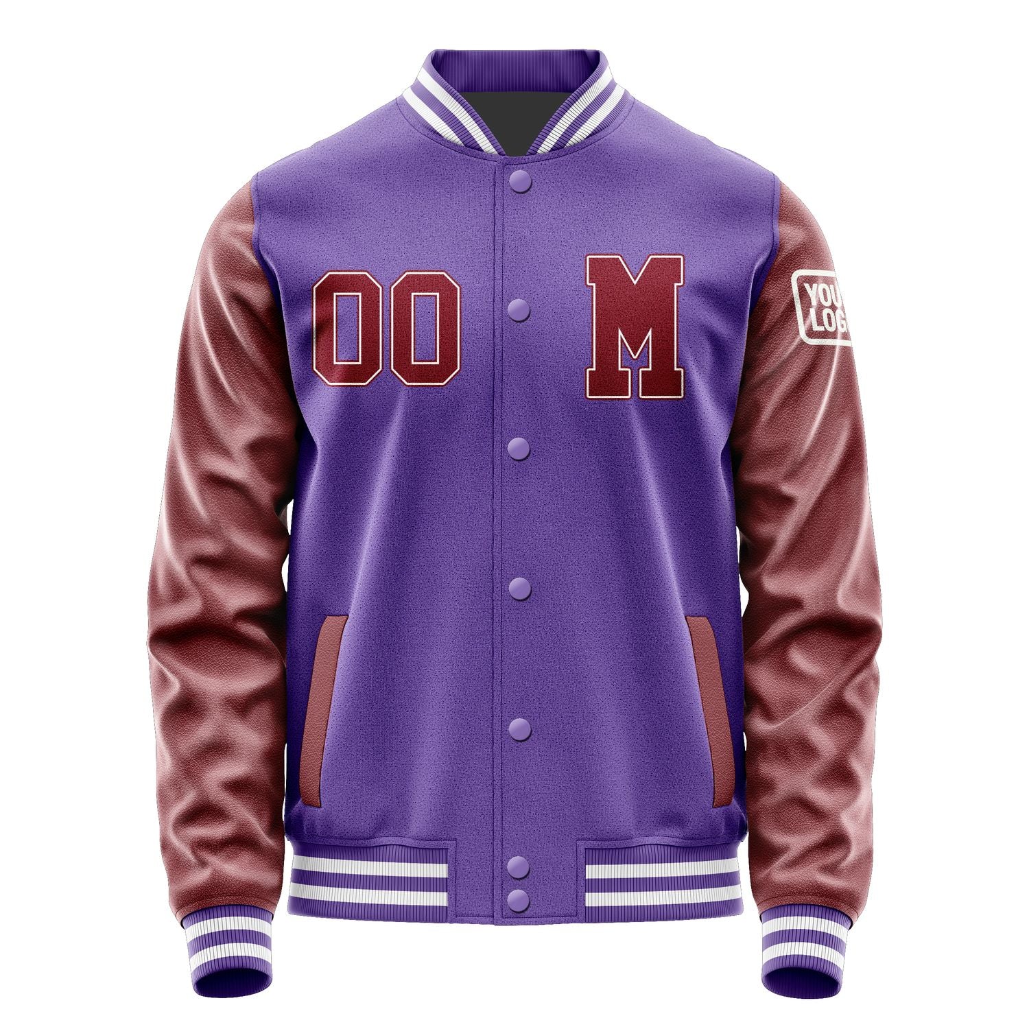 Maßgeschneidertes Lavendel Karmesinrot Jacke JB2323152318151818