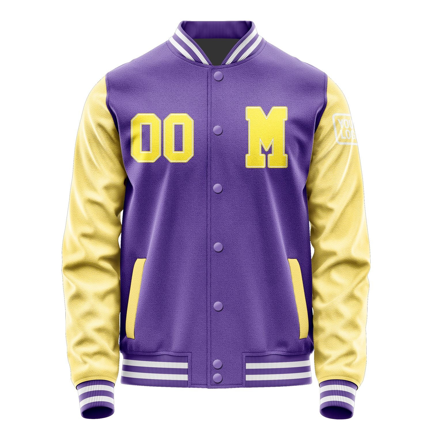Maßgeschneidertes Lavendel Blassgelb Jacke JB2323262318261818