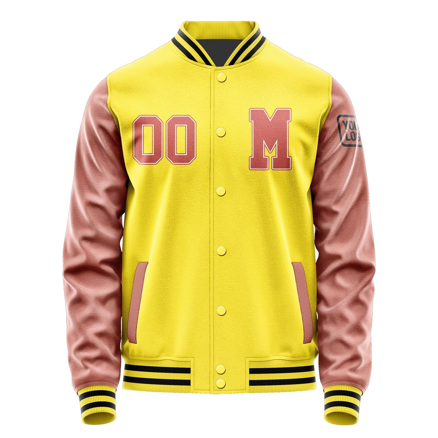 Maßgeschneidertes Blassgelb Kupferrose Jacke JB2626292617291817