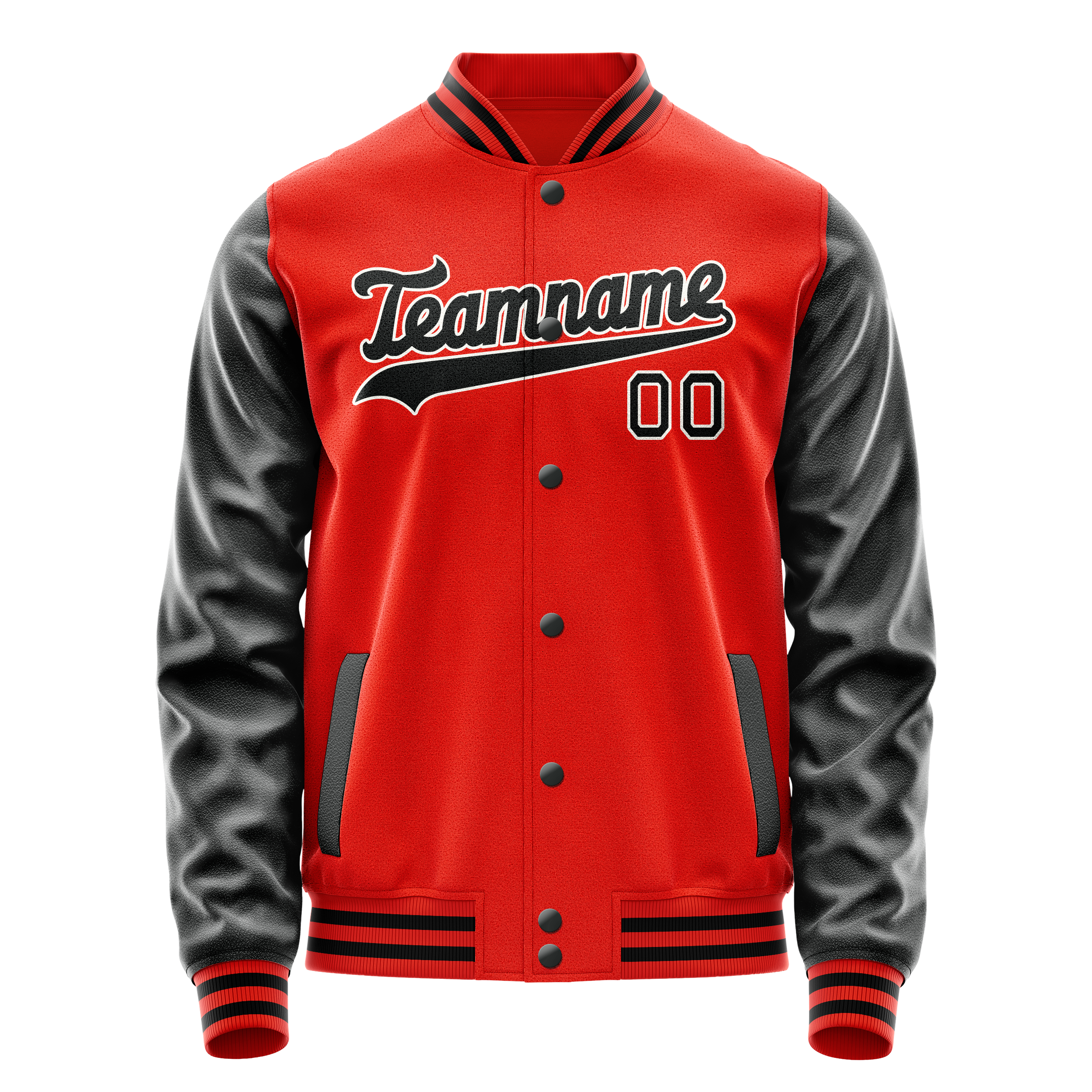 Tailored Orange Black Jacket