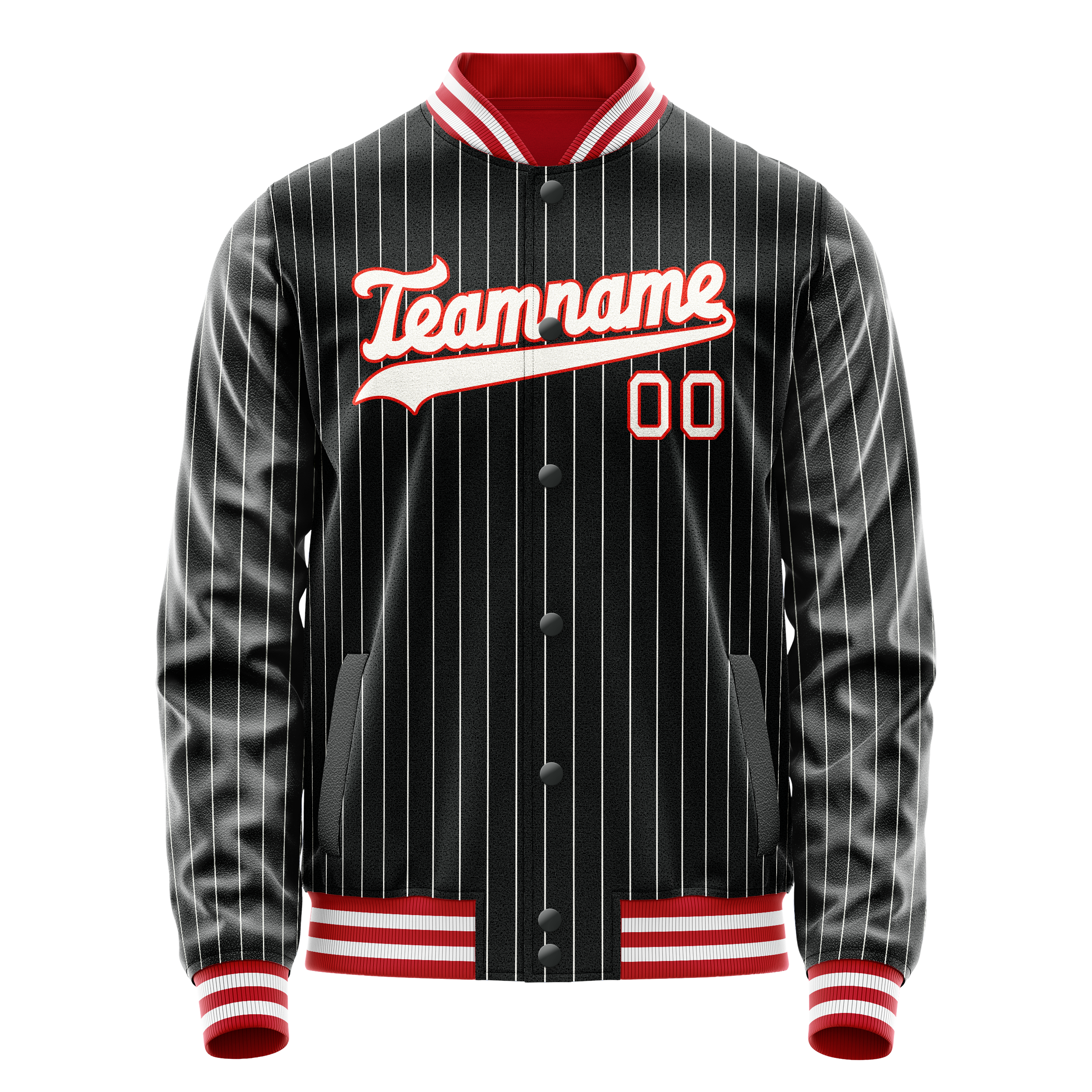 Maßgeschneidertes Schwarz Orange Jacke