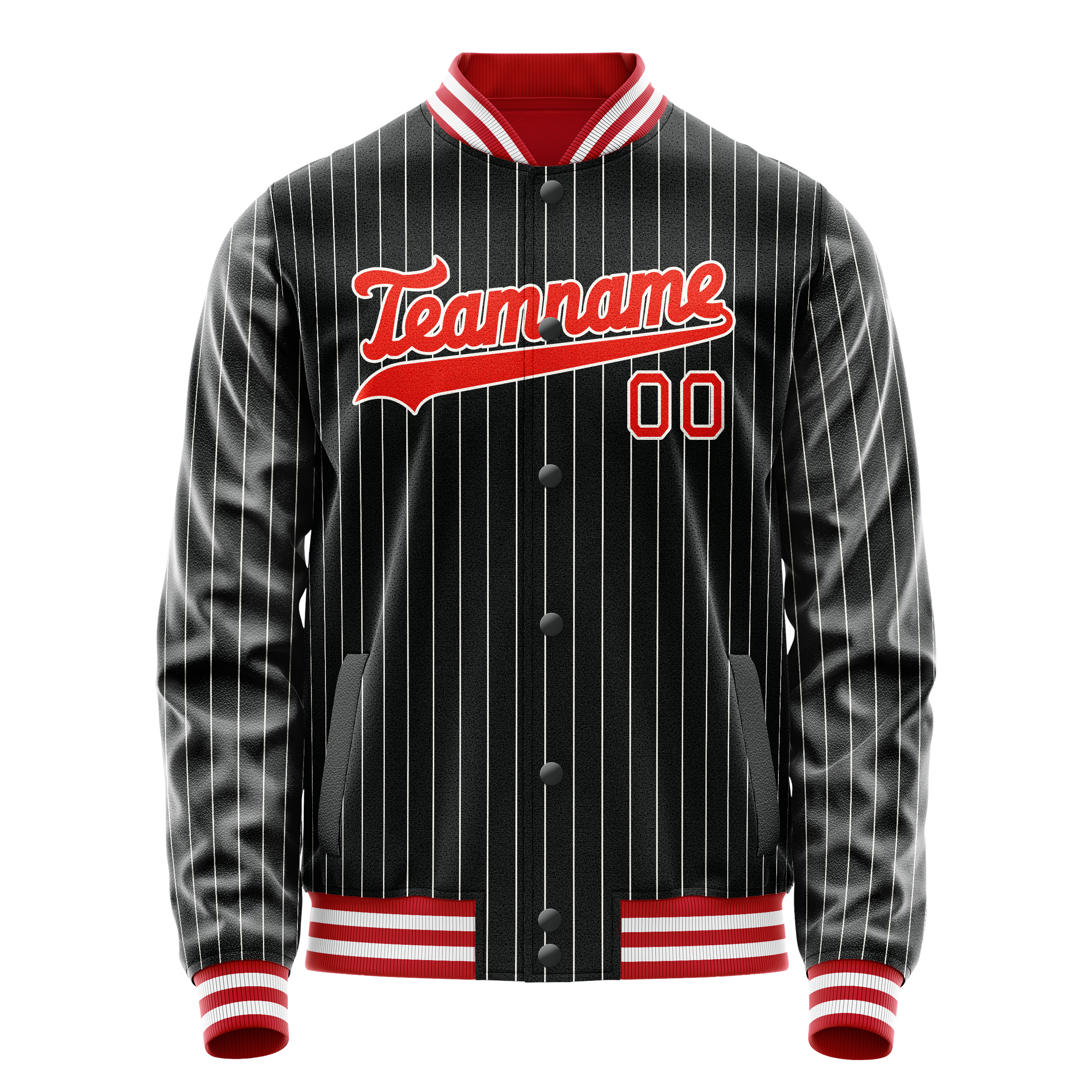 Maßgeschneidertes Schwarz Orange Jacke